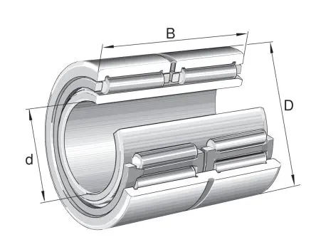 Produktfoto 1 von INA Rollenlager 2-reihig Nadel 102000 N NA69-ZW / Außen-Ø 80 mm Außen-ø 176000 N 7200U/min, Innen-Ø 55 mm, Breite 45 mm