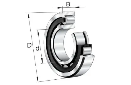 Produktfoto 1 von FAG Rollenlager 1-reihig / Außen-Ø 62 mm Außen-ø 50000 N Verlängerte Produktlebensdauer, Spart Energie 58000 N CN