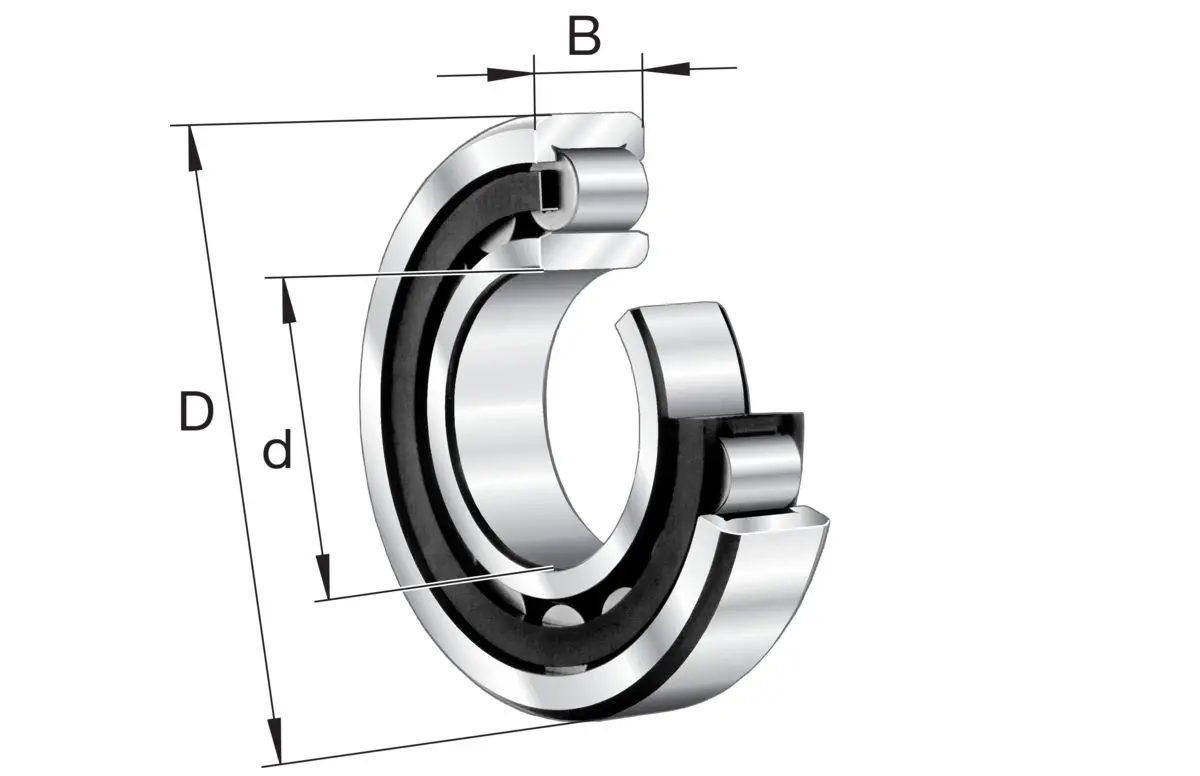Produktfoto 1 von FAG Zylinderrollenlager 1-reihig / Außen-Ø 130 mm Außen-ø  208000 N 7500rpm 192000 N CN, Innen-Ø 75 mm, Breite 31 mm