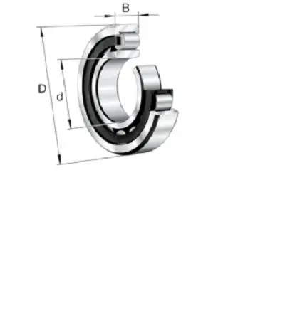 Produktfoto 1 von FAG Rollenlager 1-reihig / Außen-Ø 100 mm Außen-ø  118 N 10000rpm 117 N CN NU-E-XL-TVP2, Innen-Ø 55 mm, Breite 25 mm