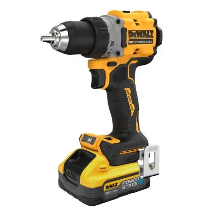 Produktfoto 1 von DeWALT XR POWERSTACK Bohrschrauber Schnurlos Bürstenlos 5 Ah 13 mm Typ C - EU 90 Nm