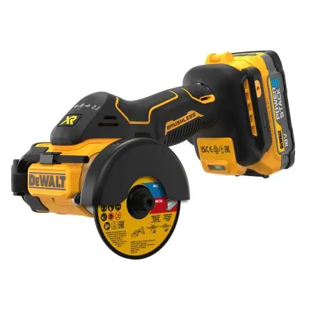 Produktfoto 1 von DeWALT DCS438E2T-QW 18V XR XR Winkelschleifer Bürstenlos, Scheiben-Ø 76 mm 1.7 Ah 20000U/min