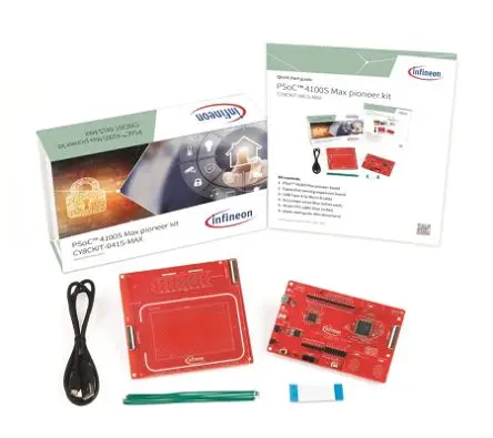 Produktfoto 1 von Infineon PSoC 4100S Max Pioneer Kit Entwicklungskit, Entwicklungsboard Entwicklungstool Microcontroller PSoC PSoC