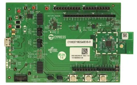 Produktfoto 1 von Infineon Evaluierungskit Evaluierungskit CYW920719B2Q40EVB-01 Evaluierungsplatine Entwicklungskit für CYW20719,
