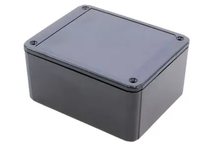 Produktfoto 1 von Hammond RL6335; Gehäuse; ABS-Kunststoff; Schwarz Geflanscht IP54 Breite 100 mm Höhe 60 mm Länge 125 mm