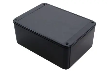 Produktfoto 1 von Hammond RL; Gehäuse; ABS-Kunststoff; Schwarz Geflanscht IP54 Breite 125 mm Höhe 70 mm Länge 175 mm