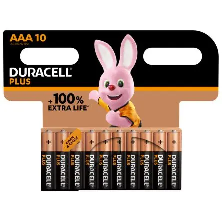 Produktfoto 1 von Duracell Duracell Plus AAA Batterie LR03, Alkalisch, 1.5 V