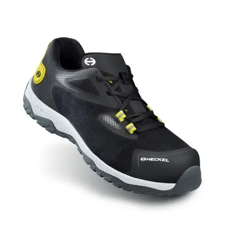 Produktfoto 1 von Heckel MACSOLE SPORT Herren Sicherheitsschuhe Schwarz, Weiß Videosignal, Größe 43 / UK 9