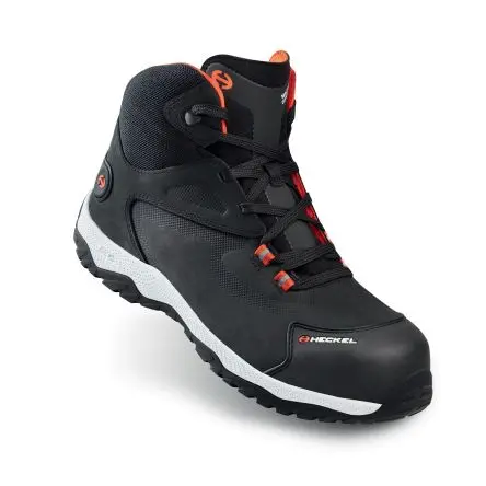 Produktfoto 1 von Heckel MACSOLE SPORT, Herren, Sicherheitsstiefel Schwarz, Weiß mit Videosignal-Schutzkappe, Größe 46 11