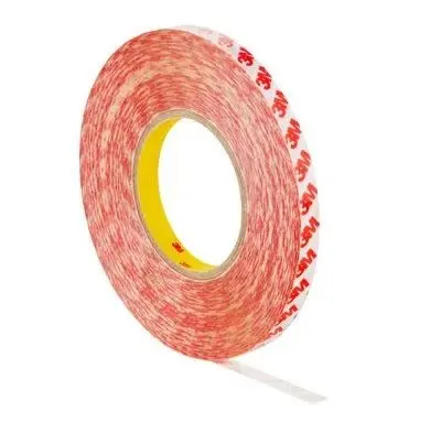 Produktfoto 1 von 3M GPT-020 Kunststoff-Klebeband doppelseitig, Weiß bis 160 °C, Stärke 0.2 mm Polyesterfilm, 12mm x 50 m