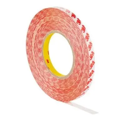Produktfoto 1 von 3M GPT-020 Kunststoff-Klebeband doppelseitig, Weiß bis 160 °C, Stärke 0.2 mm Acrylat, 19mm x 50 m