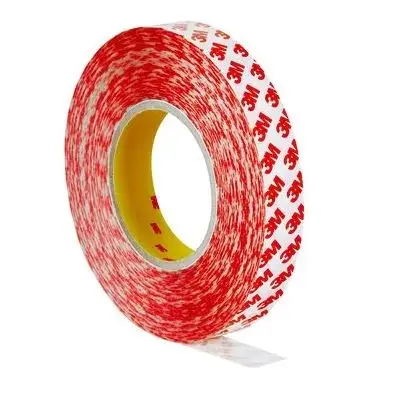 Produktfoto 1 von 3M Kunststoff-Klebeband doppelseitig, transparent bis +160°C, Stärke 0.2mm, 25mm x 50m