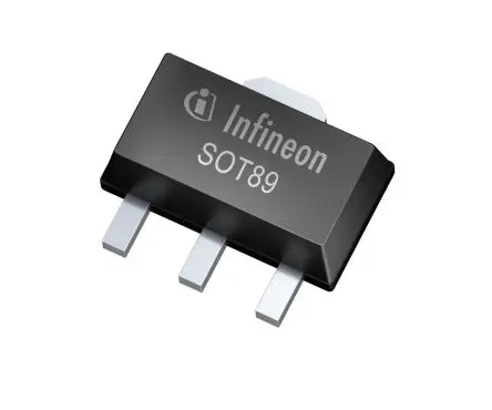 Produktfoto 1 von Infineon Oberfläche HF-Transistor NPN 20 V / 120 mA, SOT-89 3-Pin