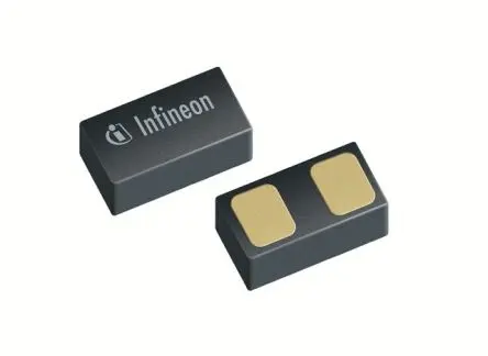 Produktfoto 1 von Infineon 1 TVS-Diode Unidirektional Einfach, 2-Pin, Oberfläche 3.3 V max TSSLP-2-3
