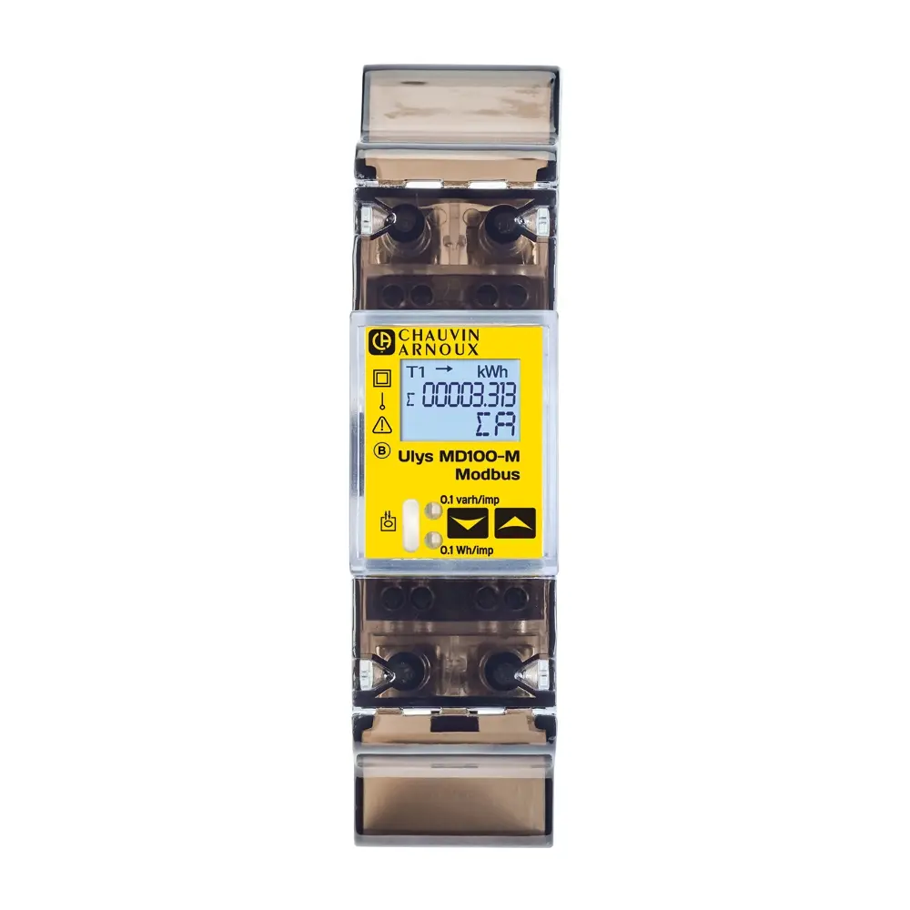 Produktfoto 1 von Chauvin Arnoux Energy ULYS Energiemessgerät 3 Zeile 117 mm x 17.5 mm ULYS Bereichsteilungszähler, 7-stellig / 1-phasig 2