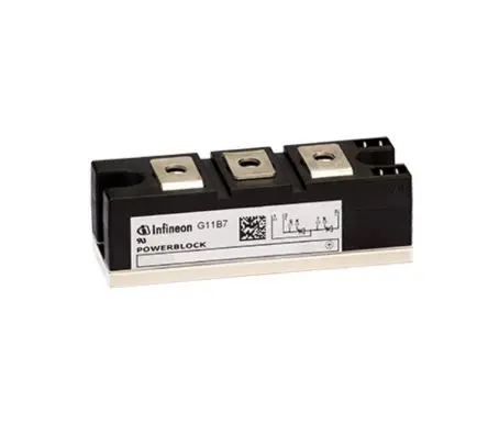 Produktfoto 1 von Infineon Thyristormodul 260 A 1600 V, Gate-Trigger 150 mA 4400 A 1.41 V