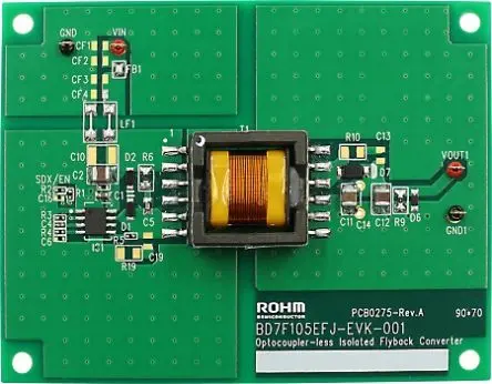 Produktfoto 1 von ROHM BD7F105EFJ-C Evaluierungsplatine, Integrierte MOSFET-Trennwandler-ICs für die Automobilindustrie mit isoliertem