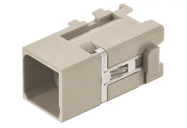 Produktfoto 1 von HARTING Han-Modular, Han-Domino Schwere Steckverbinder M12-Cube für Crimpverbinder, Stecker 1-polig