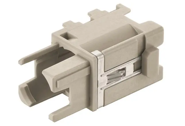 Produktfoto 1 von HARTING Han-Modular, Han-Domino Schwere Steckverbinder M12-Cube für Crimpverbinder, Stecker 1-polig