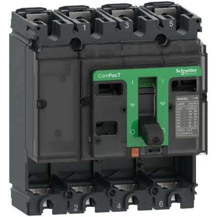 Produktfoto 1 von Schneider Electric ComPact New Generation ComPacT NSX, Kompaktschutzschalter 4-polig, 160A / Abschaltvermögen 25 kA