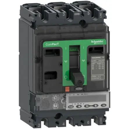 Produktfoto 1 von Schneider Electric ComPact ComPacT NSX, Kompaktschutzschalter 3-polig, 100A / Abschaltvermögen 100 kA 690V ac