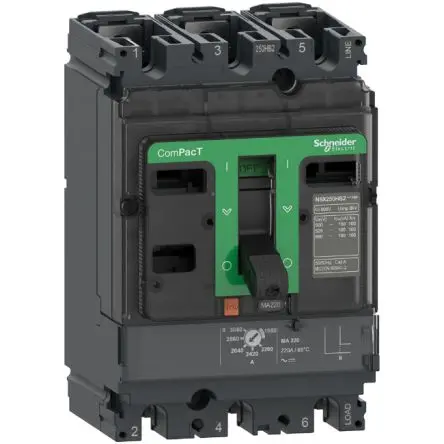 Produktfoto 1 von Schneider Electric ComPact New Generation ComPacT NSX, Kompaktschutzschalter 3-polig, 150A / Abschaltvermögen 70 kA