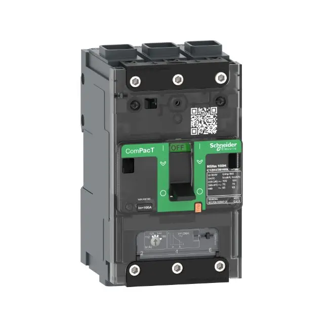 Produktfoto 1 von Schneider Electric ComPact NSXmB, Kompaktschutzschalter 3-polig, 25 A / Abschaltvermögen 25 kA 690 V ac