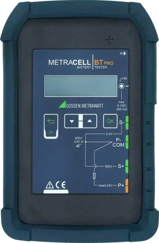 Produktfoto 1 von Gossen Metrawatt METRACELL BT PRO Batterietester für alle Größen Akkus/Batterien