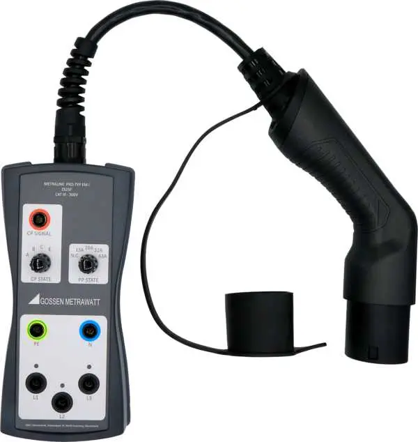 Produktfoto 1 von Gossen Metrawatt METRALINE PRO-TYP EM I/II/III EV-Ladegeräte-Prüfadapter Typ-2-Stecker 795 g