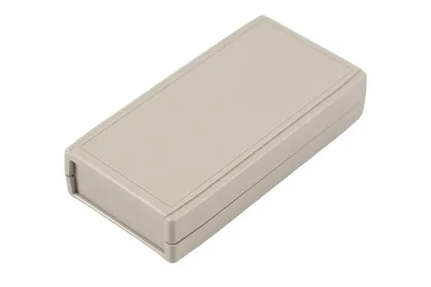 Produktfoto 1 von Hammond Serie RH Tragbares Gehäuse, Kunststoff, 60 mm Eingebautes Batteriefach, 120 mm, H. 25 mm, Hellgrau