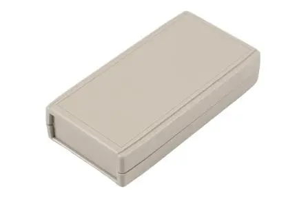 Produktfoto 1 von Hammond Serie RH Tragbares Gehäuse, Kunststoff, 60 mm Eingebautes Batteriefach, 120 mm, H. 25 mm, Hellgrau