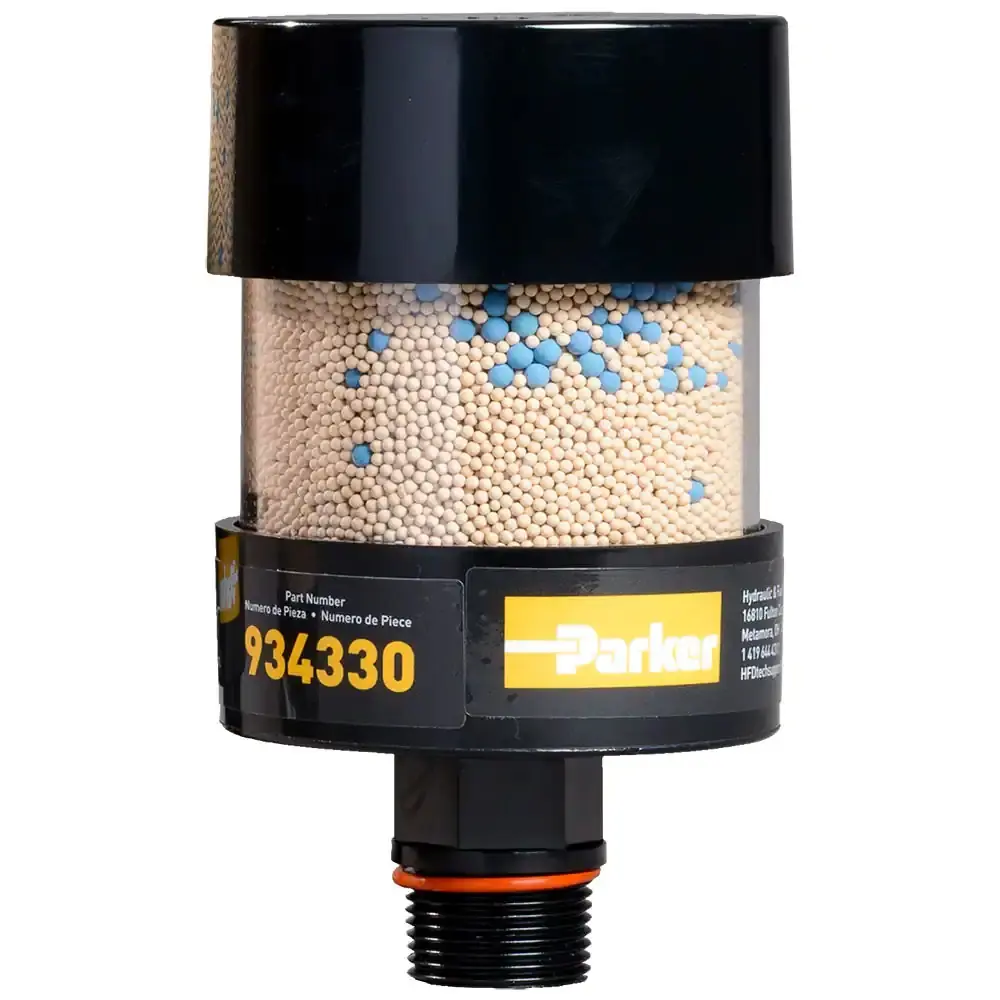 Parker Hydraulik-Einfüllbelüftungsfilter 3 μm, Kappen Ø 104 mm Polycarbonat Beige