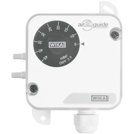 Produktfoto 1 von WIKA A2G-40 Differenzial Druckschalter, 250V, 30 Pa → 300 pA