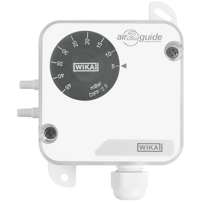 Produktfoto 1 von WIKA A2G-40 Differenzial Druckschalter, 250 V, 40 Pa → 600 pA