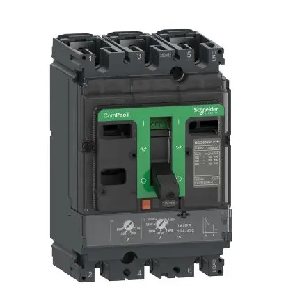 Produktfoto 1 von Schneider Electric ComPact ComPacT NSX, Kompaktschutzschalter 3-polig, 50A Feststehend / Abschaltvermögen 36 kA 690V ac