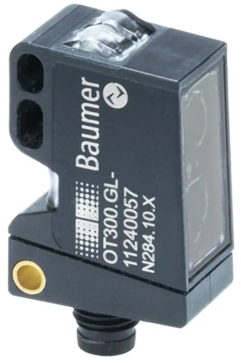 Produktfoto 1 von Baumer Rechteckig Optischer Sensor, Lichtbarriere, Bereich 1800 mm, PUSH/PULL Ausgang, 4-polig, M8, Dunkelschaltend