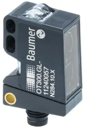 Produktfoto 1 von Baumer Rechteckig Optischer Sensor, Lichtschranke, Push-Pull Ausgang