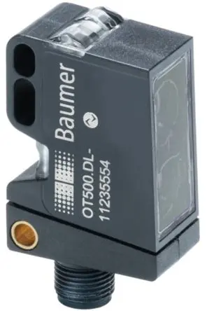 Produktfoto 1 von Baumer Rechteckig Entfernungssensor, Entfernung, 0 bis 10 V Ausgang, 5-polig M12