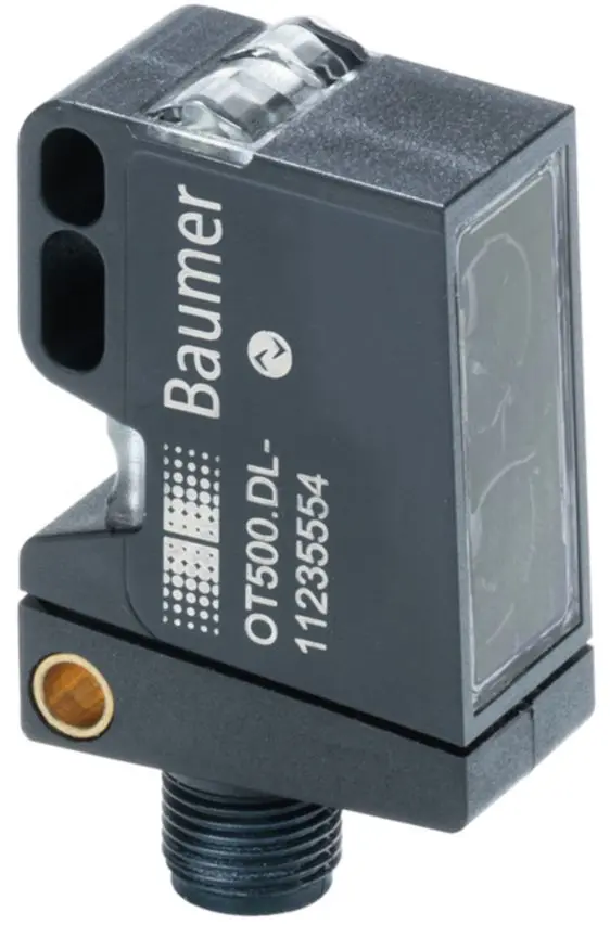Produktfoto 1 von Baumer Rechteckig Optischer Sensor, Hintergrundunterdrückung, Bereich 2500 mm, PUSH/PULL Ausgang, M12 5-poliger