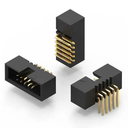 Produktfoto 1 von Wurth Elektronik WR-BHD Leiterplattenleiste gewinkelt, 10-polig / 2-reihig, Raster 1.27 mm Raster Oberfläche,