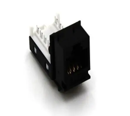 Produktfoto 1 von Molex CES KSJ-00087 Keystone-Jack, Kat. 6 Typ Keystone-Jack, Abschirm UTP, L. 37 mm, Anschlüsse 48 Port
