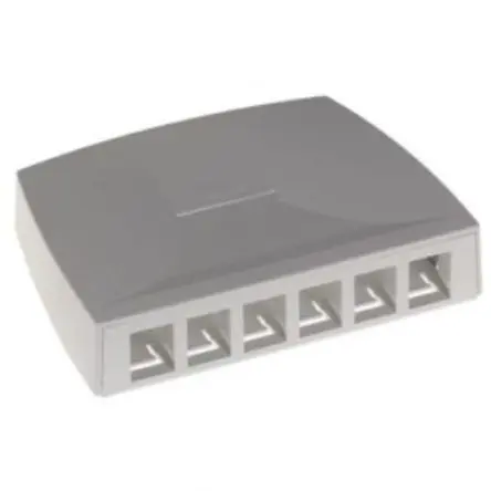 Produktfoto 1 von Molex CES Synergy Schraubanschlussklemme UTP Aufputzdose Mandel, Weiß, 6 x Seitenfläche
