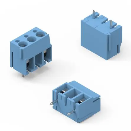 Produktfoto 1 von Wurth Elektronik WR-TBL Edelstahl, Stahl, Nylon 6.6, Zink Anschlussklemmenblock 16A Blau 2-polig, Raster 1 mm 14AWG, 26