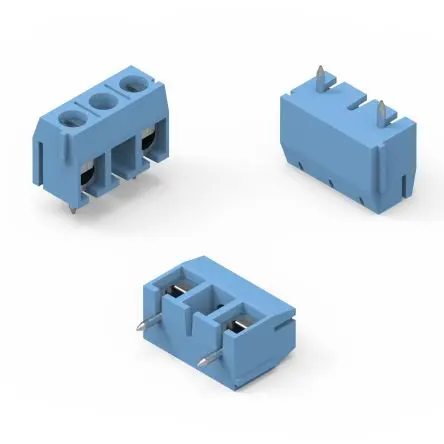 Produktfoto 1 von Wurth Elektronik WR-TBL Edelstahl, Stahl, Zink, Nylon 6.6 Anschlussklemmenblock 17.5A Blau 2-polig, Raster 1 mm 14AWG,