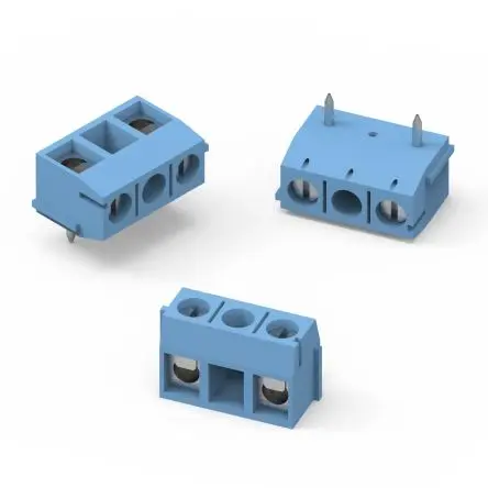 Produktfoto 1 von Wurth Elektronik WR-TBL Nylon 6.6, Stahl, Zink Anschlussklemmenblock 16A Blau 1-polig, Raster 1 mm 14AWG, 22 AWG
