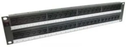 Produktfoto 1 von Molex CES PowerCat 6 Serie RJ-Rangierfeld Kat. 6 48 Anschl. RJ12, RJ11 UTP, 2 U, Graphitgrau