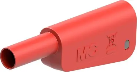 Produktfoto 1 von Staubli 4 mm Stecker Rot Prüfspitze, Kontakt Gold, 1kV 32A Lot