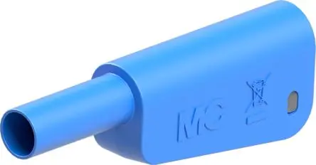 Produktfoto 1 von Staubli 4 mm Stecker Blau Prüfspitze, Kontakt Gold, 1kV 32A Lot
