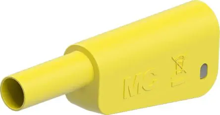Produktfoto 1 von Staubli 4 mm Stecker Gelb Prüfspitze, Kontakt Gold, 1kV 32A Lot