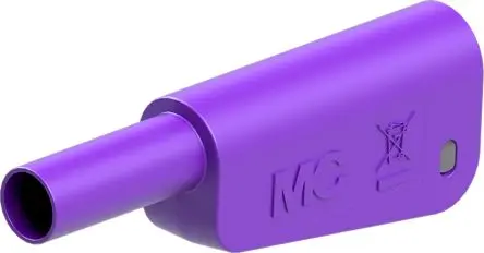 Produktfoto 1 von Staubli Stecker Violett Prüfspitze, Kontakt Gold, 1kV 32A Lot